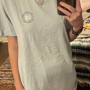 BILLABONG surf brand light blue oversized tee